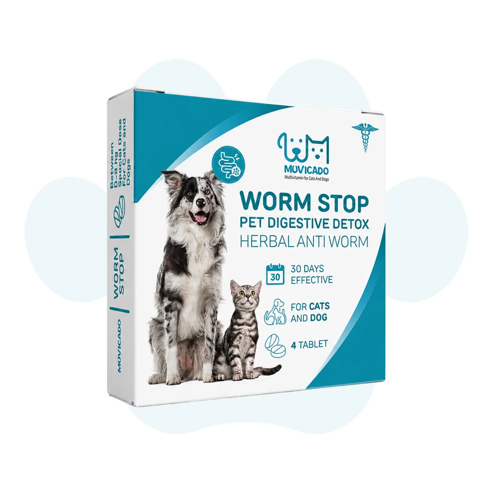 Muvicado Kedi Köpek İç Parazit Tableti 4 Adet