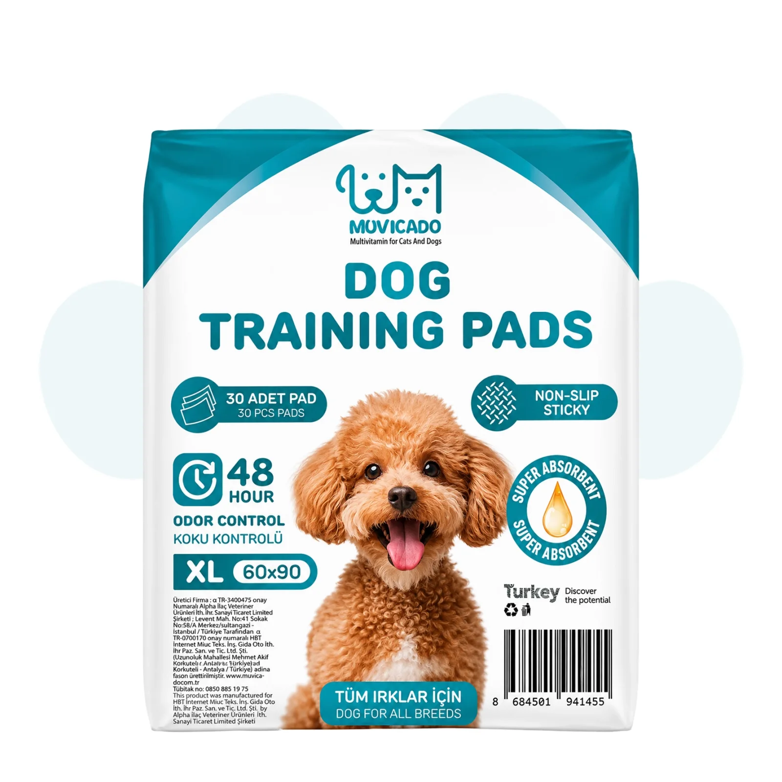 Muvicado Köpek Çiş Pedi Köpekler İçin Tuvalet Eğitim Pedi